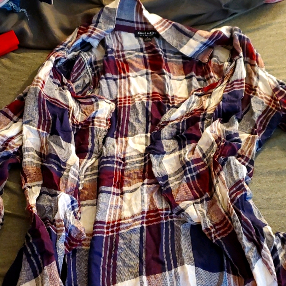 flannel cover up